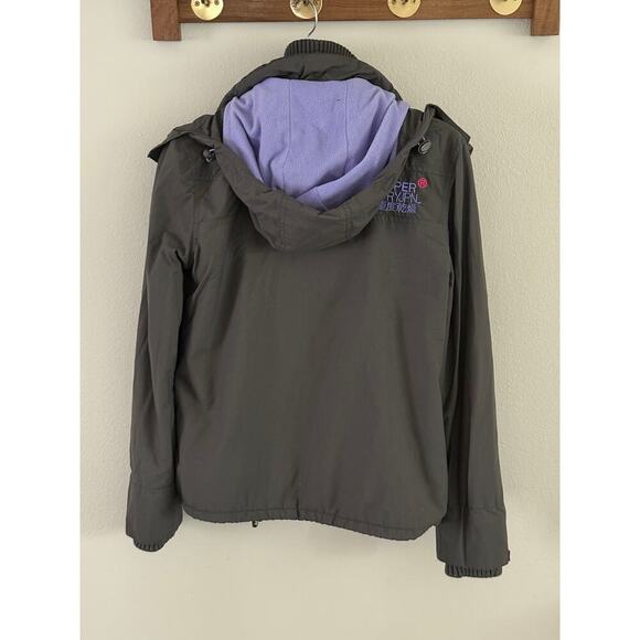 Superdry Women’s M Original Windcheater Japan Jacket Grey/Lavender Windbreaker - Picture 8 of 9